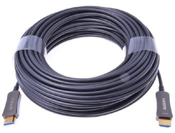 PremiumCord optický fiber HDMI High Speed s Ether. 4K@60Hz kábel 100m, M/M, zlaté konektory