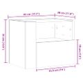 vidaXL Nástenné nočné stolíky 2 ks dymový dub 45x30x35 cm
