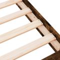 vidaXL Posteľný rám bez matraca dymový dub 75x190 cm kompozitné drevo