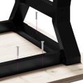 vidaXL Nohy konferenčného stolíka Y-rám 30x30x33 cm oceľ