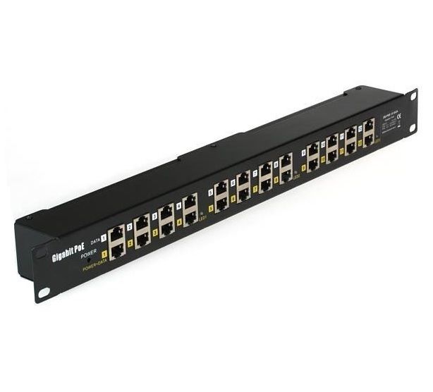 MHPower POE-PAN12-GB Gigabitový stienený 12-portový pasívny POE panel