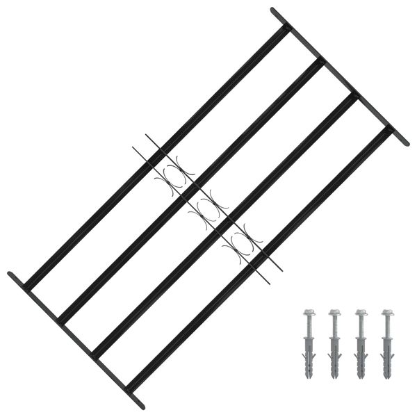 vidaXL Mriežka okna 115 x 60 cm Oceľ s práškovou povrchovou úpravou