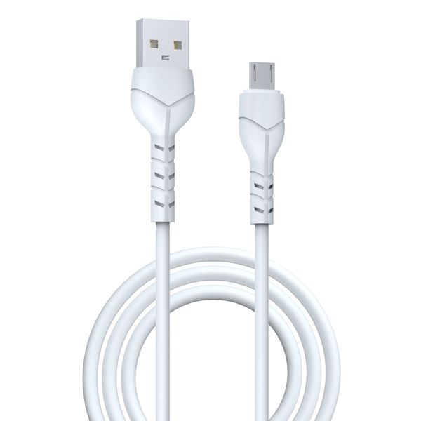 Devia kábel Kintone EC144 USB - MicroUSB 1,0 m 2,1A biely