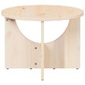 vidaXL Konferenčný stolík Prírodná 50 x 50 x 35 cm Borovicový masív