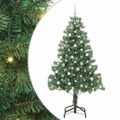 vidaXL Vianočný stromček Zelená 210 cm PVC