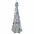 vidaXL Umelý vianočný stromček Biela 180 cm PVC