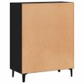 vidaXL Komoda čierna 69,5x34x90 cm kompozitné drevo