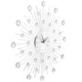 vidaXL Nástenné hodiny s pohonom Quartz moderný dizajn 50 cm