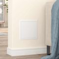 vidaXL Access Panel 2 ks Biela 23 x 23 x 3 cm Oceľ