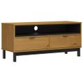 vidaXL TV skrinka FLAM 110x40x50 cm masívna borovica