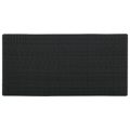 vidaXL Barový stolík s úložným regálom čierny 120x60x110 cm polyratan