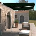 vidaXL Ručne zaťahovacia markíza s LED antracitová 350x250 cm