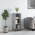 vidaXL Komoda betónovo sivá 34,5x32,5x90 cm kompozitné drevo