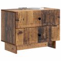 vidaXL Nočný stolík Staré drevo 62 x 34,5 x 47,5 cm Kompozitné drevo