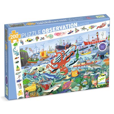 Objavovacie puzzle Tajomstvá mora 200 ks