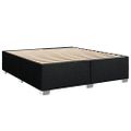 vidaXL Posteľný rám boxspring s matracom čierny 180x200 cm látka