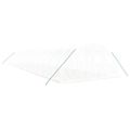 vidaXL Fóliovník s oceľovým rámom biely 64 m² 16x4x2 m