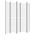 vidaXL 5-panelový paraván biely 250x220 cm látkový