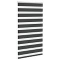 vidaXL Zebra roleta čierna 80x150 cm šírka látky 75,9 cm polyester