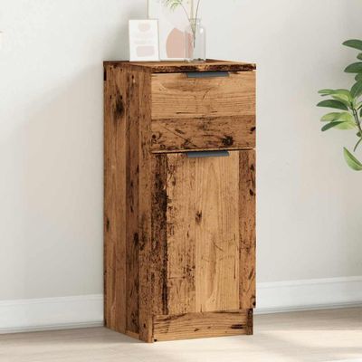 vidaXL Komoda staré drevo 30x30x70 cm spracované drevo