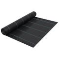 vidaXL Tkanina proti burine PP 2x100 m čierna