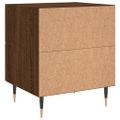 vidaXL Nočné stolíky 2 ks hnedý dub 40x35x47,5 cm kompozitné drevo