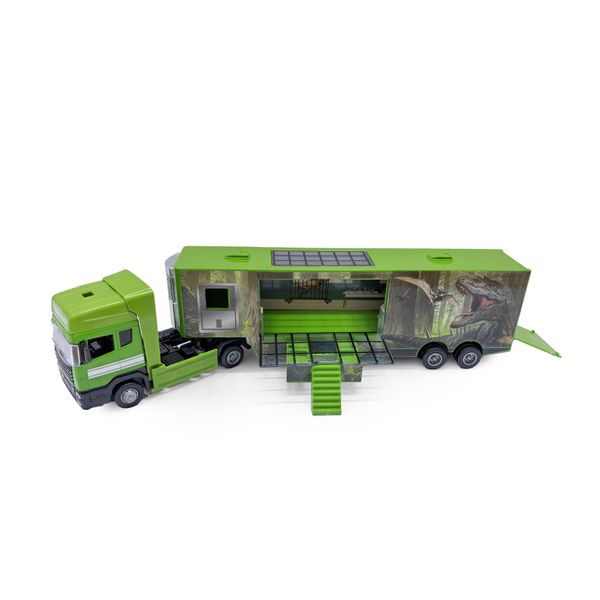 Auto kamión kov/plast s motívom dinosaura II.