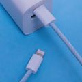 Kábel Maxlife MXUC-06 USB-C - Lightning 1,0 m 20W modrý nylon