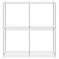 vidaXL Trubková polica s úložiskom Biela 86 x 27 x 90 cm Hliník
