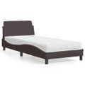 vidaXL Posteľ s matracom Dover tmavohnedá 80x200 cm látka