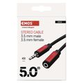 Kábel Jack 3,5mm - Jack 3,5mm zásuvka 5m stereo |  SM5105 EMOS