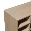 vidaXL Regál na topánky, kompozitné drevo 92x30x67,5 cm, dubový