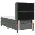 vidaXL Posteľ s pružinovým rámom Tmavo šedá 200 x 90 cm látka