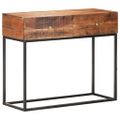 vidaXL Konzolový stolík 90x35x75 cm surový akáciový masív