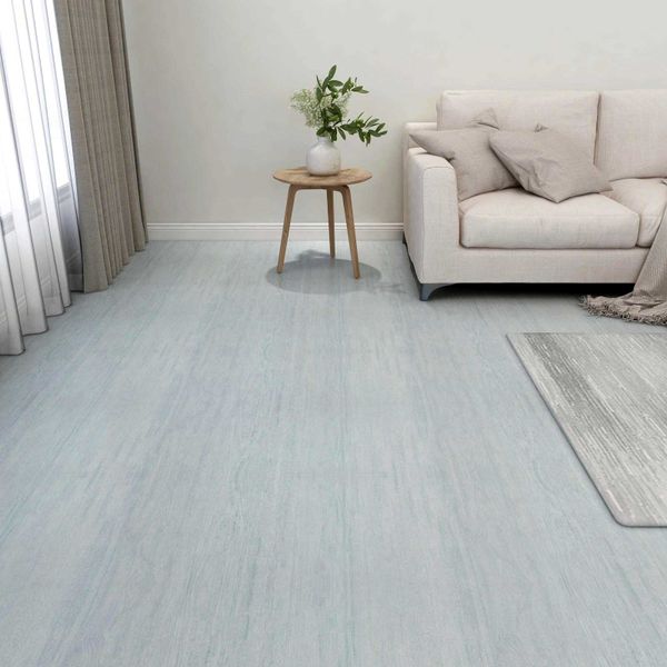 vidaXL Podlahové dosky 55 pcs Zelená 5,11 m² PVC