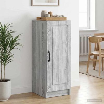 vidaXL Servírovacia skriňa Sivá sonoma 33 x 34,5 x 87 cm