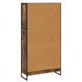 vidaXL Knižnica 80 x 30 x 155 cm Kompozitné drevo Dymová dub