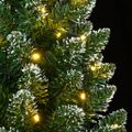 vidaXL Umelý úzky vianočný stromček s 300 LED 240 cm