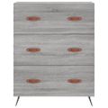vidaXL Vysoká skrinka sivý dub sonoma 69,5x34x180 cm spracované drevo