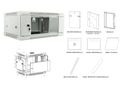 RACK skriňa závesná NEKU TS 19" 4U 450mm, sv. šedá, na samozostavenie RACK skříň závěsná NEKU TS 19" 4U 450mm, sv. šedá, k samosestavení