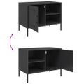 vidaXL TV skrinky 2 ks čierne 68x39x50,5 cm oceľ