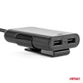Nabíjačka do auta 4x USB s predlžovacím káblom AMiO-01986