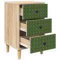 vidaXL Nočný stolík GELEEN 2 ks Dub sonoma 36 x 33 x 60 cm