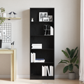 vidaXL Regál na knihy 60 x 24 x 176 cm Kompozitné drevo Čierny dub