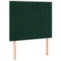 vidaXL Posteľný rám boxsping s matracom tmavozelený 80x200 cm zamat
