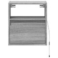 vidaXL TV nástenné skrinky s LED svetlami 2 ks sivé sonoma 41x31x45 cm