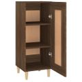 vidaXL Komoda hnedý dub 34,5x34x90 cm spracované drevo