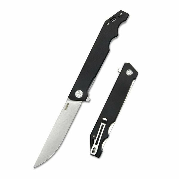 Kubey KU253A Pylades Black vreckový nôž 11,8 cm, čierna, G10, spona
