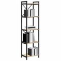 vidaXL Regál na knihy 40 x 30 x 155 cm Kompozitné drevo Sonoma dub