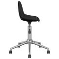3086058 vidaXL Swivel Dining Chairs 4 pcs Black Fabric (2x333471)